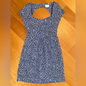 Anthropologie Deletta Cutout Dress Women’s Size Small Blue Floral
